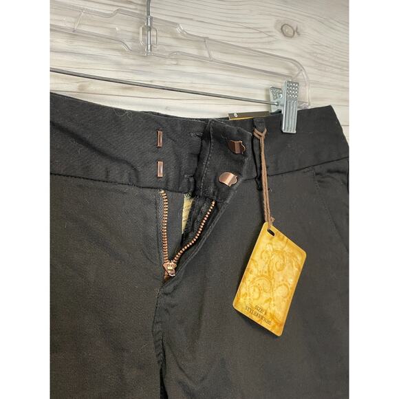 Hybrid & Company Bermuda Shorts Size 9 Womens Black Stretch Cotton - Picture 3 of 13